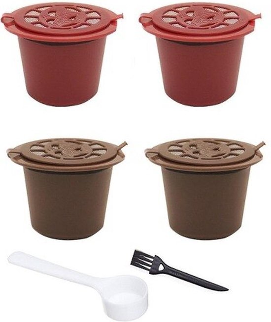 MIRO | 4x Hervulbare Nespresso cups | Koffiecups | Koffie capsule| hervul  baar | bol.com