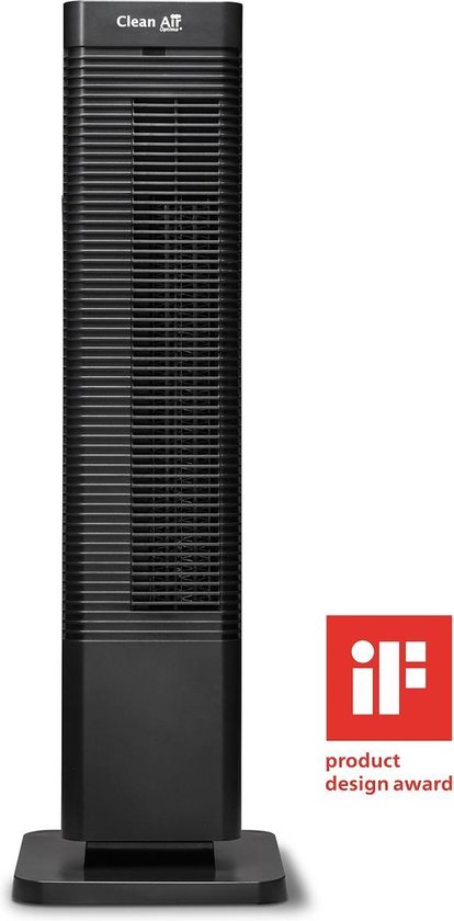 Foto: Clean air ca 904b air optima design ventilatorkachel zwart