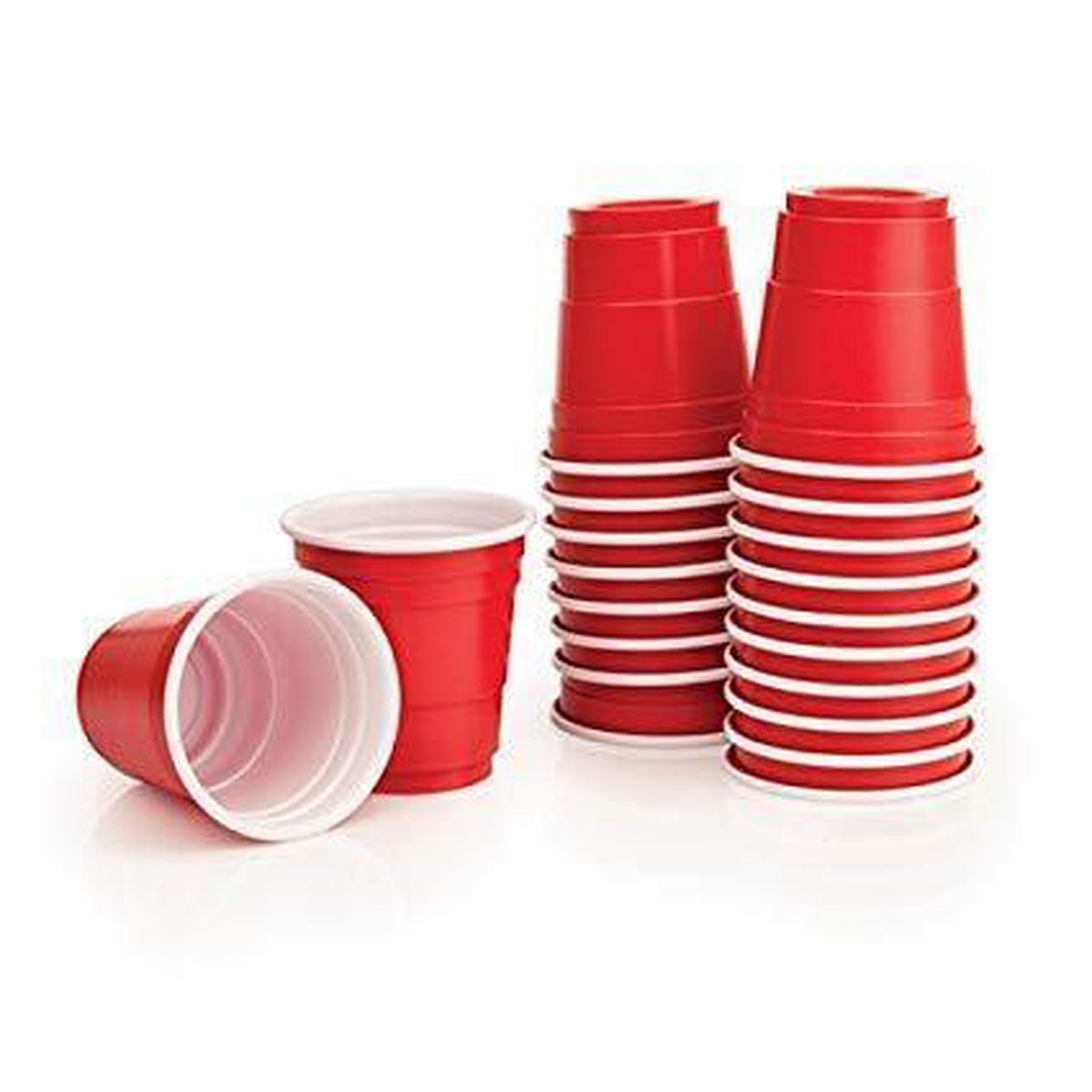 Savant Troosteloos bodem Mini Red Shot Cups - 59ml - Rood - 20 stuks | bol.com