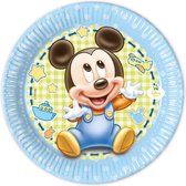 Mickey Mouse Bordjes Baby 20cm 8st