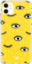 HappyCase Apple iPhone 11 Hoesje Flexibel TPU Happy Eyes Print