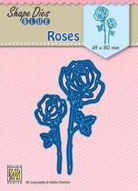 SDB080 Snijmal Nellie Snellen roses - rozen - roos groot en klein