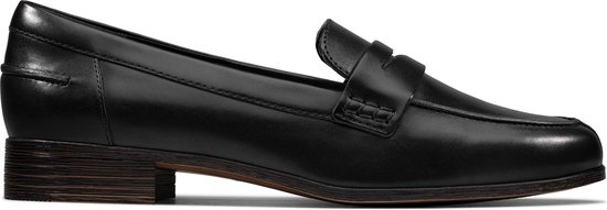 Clarks Hamble Dames Loafers - Black Leather - Maat 37.5 | bol.com