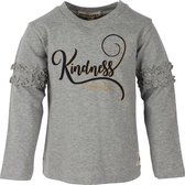 Small Rags Babykleding Meisjes Lichtgrijze tshirt Kindness - 80