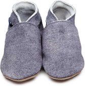 babyslofjes plain dark denim maat M (12 cm)