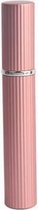 Ribble Parfumflesje - Parfumflesje voor in vliegtuig - Hervulbaar - Navulbare Parfum Verstuiver - Voor op reis - Lipstick formaat - 8ML - Roze