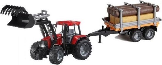 Bruder speelset tractor met aanhangwagen en voorlader | bol.com