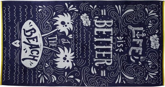 KAAT Amsterdam Beach Life Strandlaken 100 x 180 cm