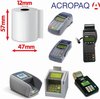ACROPAQ - 20 x PDQ Pin Rolls - 57 mm x 45 mm 26,2 m, BPA-vrij, Thermisch printerpapier van hoge kwaliteit voor mobiele betaalterminal - Thermische rollen, Bancontact rollen