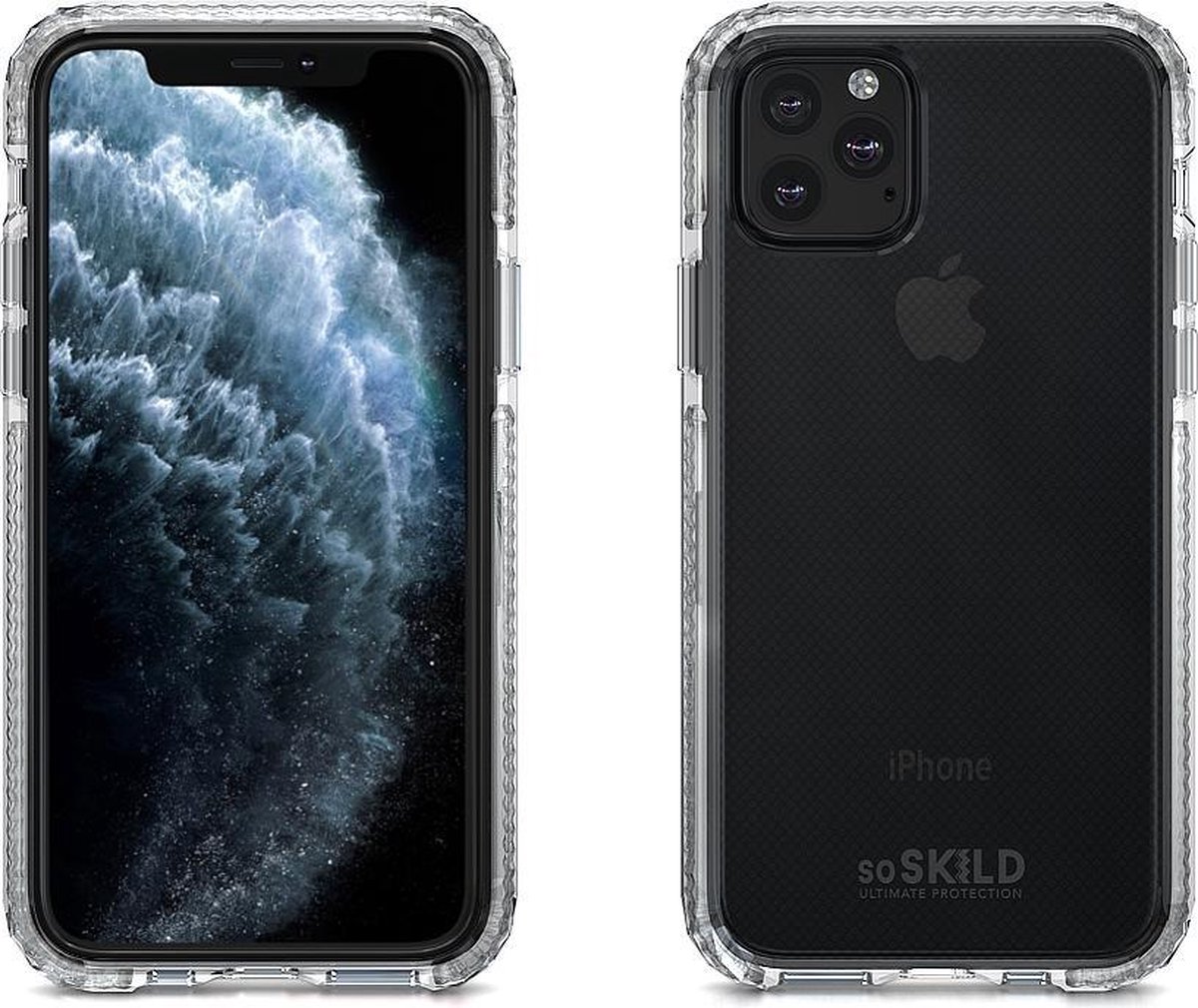SoSkild iPhone 11 Pro Hoesje Defend Heavy Impact - Transparent