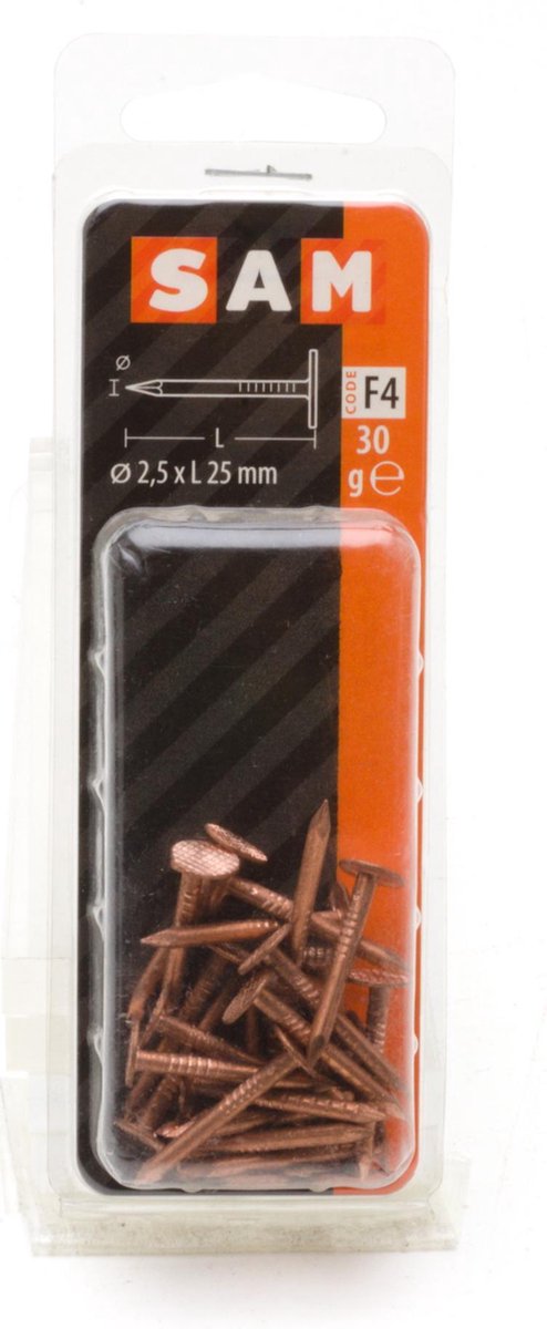Mack Koperen Schalienagel 30 Gram