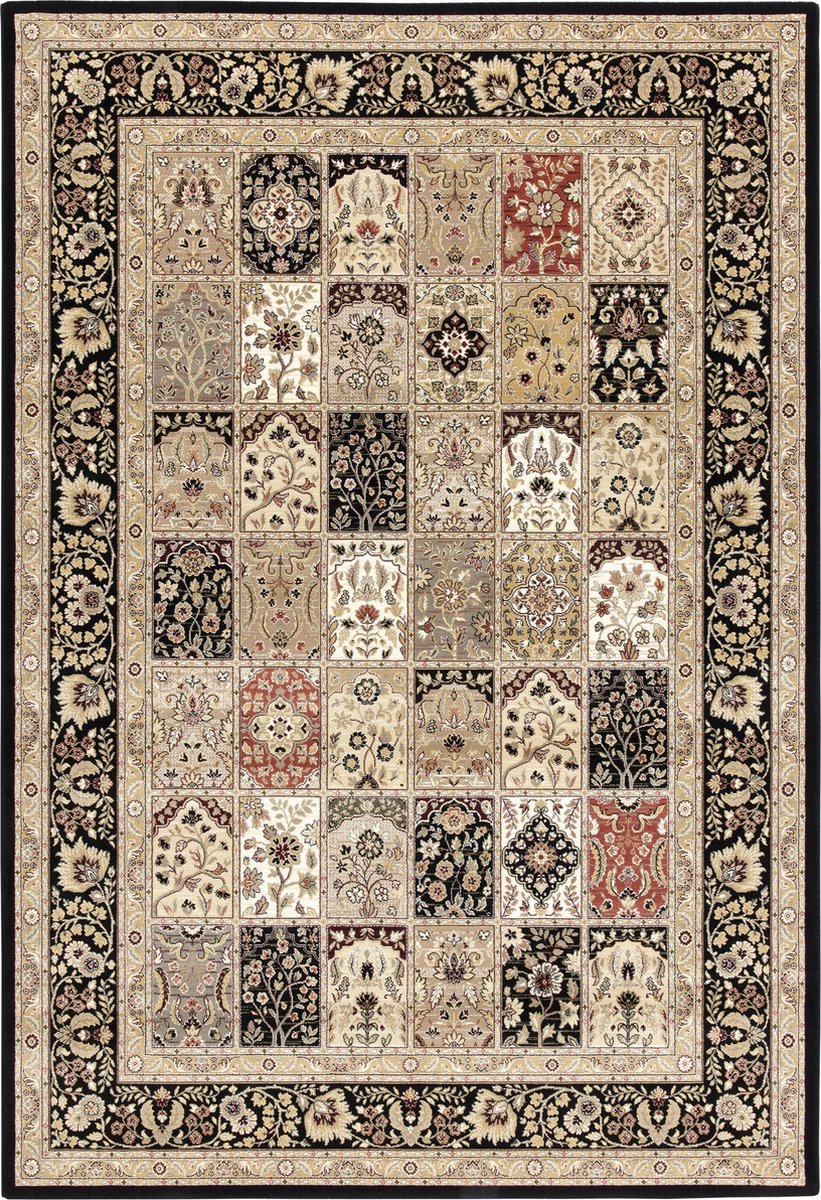 OSTA Nobility – Vloerkleed – Tapijt – geweven – wol – decolan – duurzaam - modern - klassiek - Multi Zwart – 200x290
