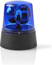 AnTom Blauw licht batterij ronde lamp led 9 flitspatronen 12V 24V waarschuwingslicht led magneet met auto oplaadkabel en USB-kabel voor auto vrachtwagen tractor golfwagen SUV