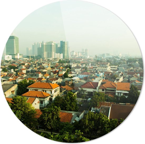 Jakarta | Rond Plexiglas | Wanddecoratie | | Schilderij | Foto op plexiglas