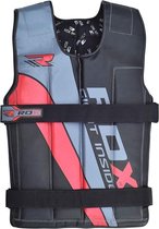 RDX Sports R1 Gewichtsvest - Zwart / Rood - Verstelbaar van 10 tot 18 kg