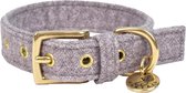 Fantail Hondenhalsband Støv Lichtgrijs - Hondenhalsband - 30 cm