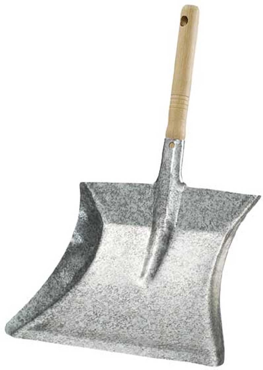 Goedkoopste De klassieker, mooi vorm gegeven metalen veegblik met hoogwaardige, beukenhouten handgreep