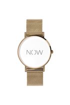 NOW Watch | Goud | Exclusive Collectie | Horloge zonder tijd | Armband | Mindfulness | Sieraad met betekenis