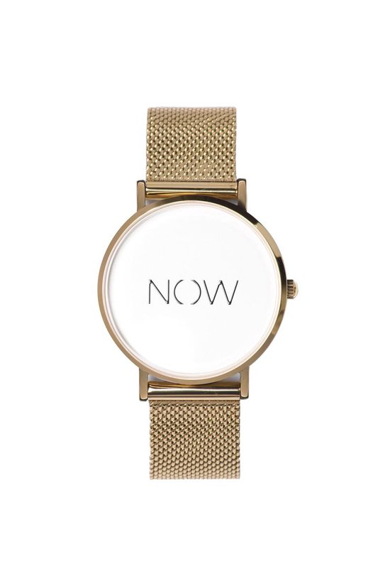 NOW Watch | Goud | Exclusive Collectie | Horloge zonder tijd | Armband |  Mindfulness |... | bol.com