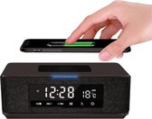 Bol.com Platinet PMGQ15B - Draagbare Stereo Bluetooth Speaker met wekker en belfunctie - FM-Radio - Bluetoot aanbieding
