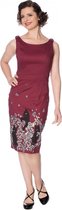 Dancing Days Kokerjurk -L- BLACK CAT BLOOM Bordeaux rood