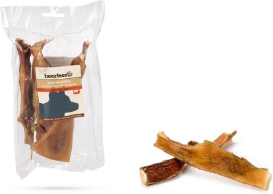 Beeztees Runderkophuid - hondensnack - 3 x 20 cm