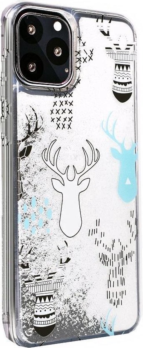 Winter back case TPU Geschikt voor iPhone 11 Pro (5.8") - Rendieren