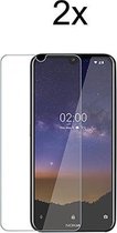 Nokia 2.2 Screenprotector Glas - Beschermglas Nokia 22 Screen Protector Glas - 2 stuks