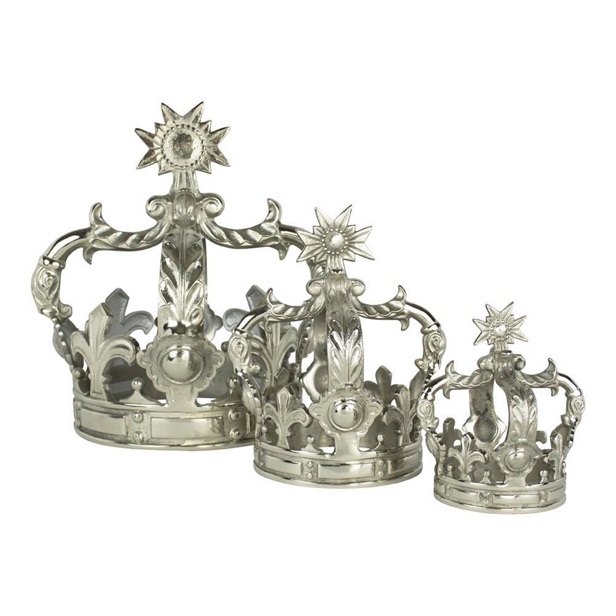 Kroon Wit Aluminium 23x23x29cm Mars & More | bol.com