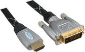 Q-link hdmi/dvi kabel premium quality | 2 meter | 25 pins male/male zwart