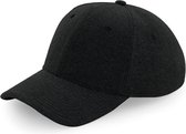 Senvi - Jersey Athleisure Baseball Cap - Kleur: Zwart  - (One size fits all)