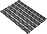 Set van 6 - Placemat Woven - Zwart, 30x45cm - KitchenCraft