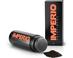 IMPERIO Premium Haarvezels Donkerbruin - Kaalheid Mannen - Alopecia Vrouwen - 100% Onzichtbaar