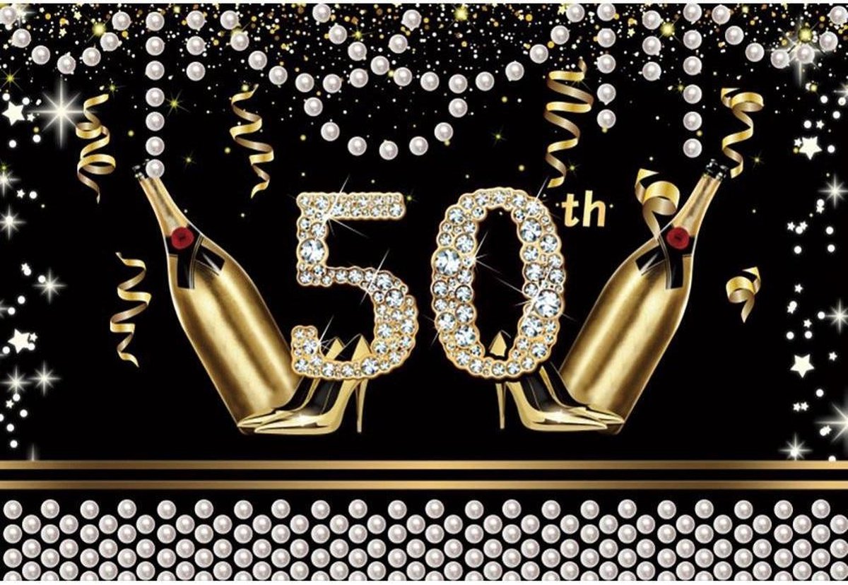 Fissaly® 50 Ans Sarah & Abraham Anniversaire Décoration Embellissement -  Ballons 
