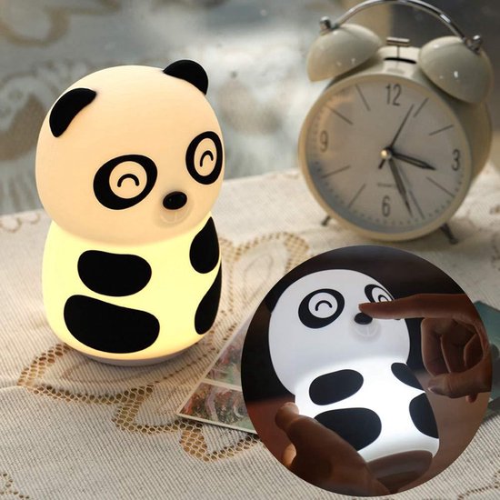USB Oplaadbare Nachtlampje Lamp Kinderen Leuke Panda Cartoon Dier LED  Draagbaar... | bol.com