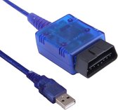 Vgate Mini ELM 327 OBDII / Advanced OBD Scan Tool & PC USB-interfacekabel, ondersteunt alle OBDII-protocollen (blauw)
