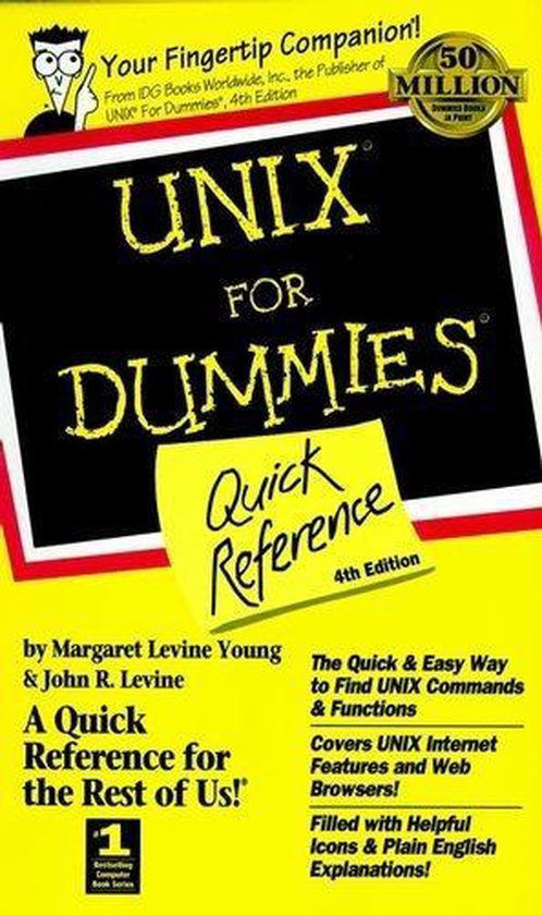 Unix For Dummies Quick Reference - cover