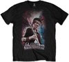 Jimi Hendrix - Galaxy Heren T-shirt - S - Zwart