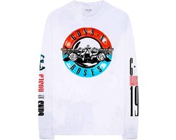 Guns N' Roses - Motorcross Logo Longsleeve shirt - L - Wit