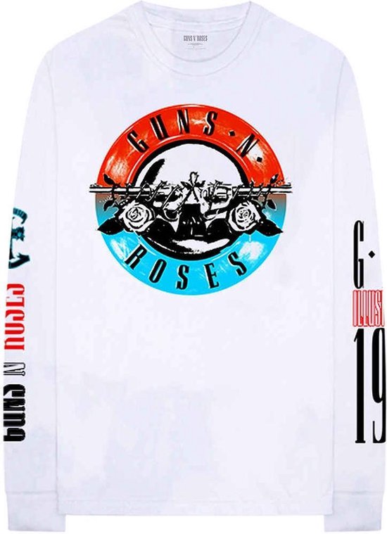Guns N' Roses - Motorcross Logo Longsleeve shirt - L - Wit