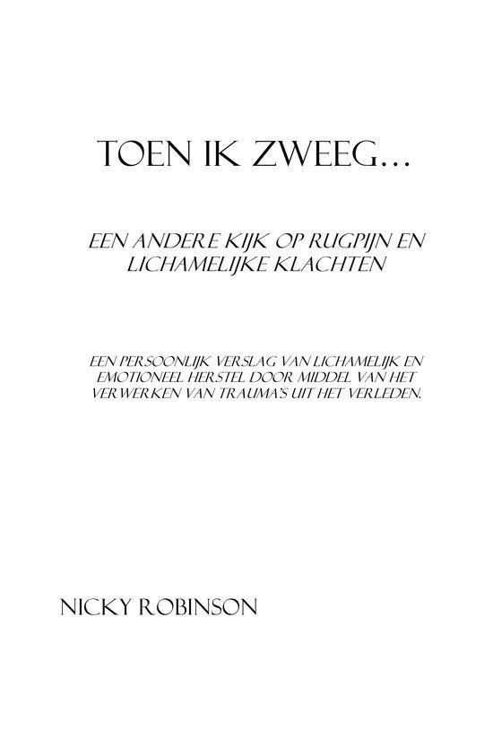 Toen ik zweeg