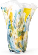 Design vaas Wave - Fidrio COLORI - glas, mondgeblazen bloemenvaas - hoogte 35 cm