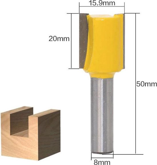 Frezenset 12 delig frezen set hout 8 mm diktes