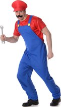 Karnival Costumes Verkleedkleding Mario Kostuum voor mannen Deluxe - XL
