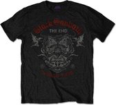 Tshirt Homme Black Sabbath -L- The End Mushroom Cloud Noir