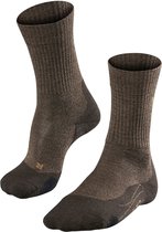 FALKE TK2 Explore Wool heren trekking sokken - bruin (dark brown) - Maat: 42-43