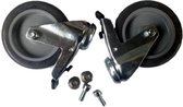 Nilfisk Zwenkwiel kit met rem ATTIX 7, ATTIX 9 serie