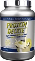 Scitec Nutrition - Protein Delite - The world’s best tasting protein shake with real fruit - De best smakende eiwit shake met stukjes echt fruit - 1000 g - Pot - Ananas/Vanille - P