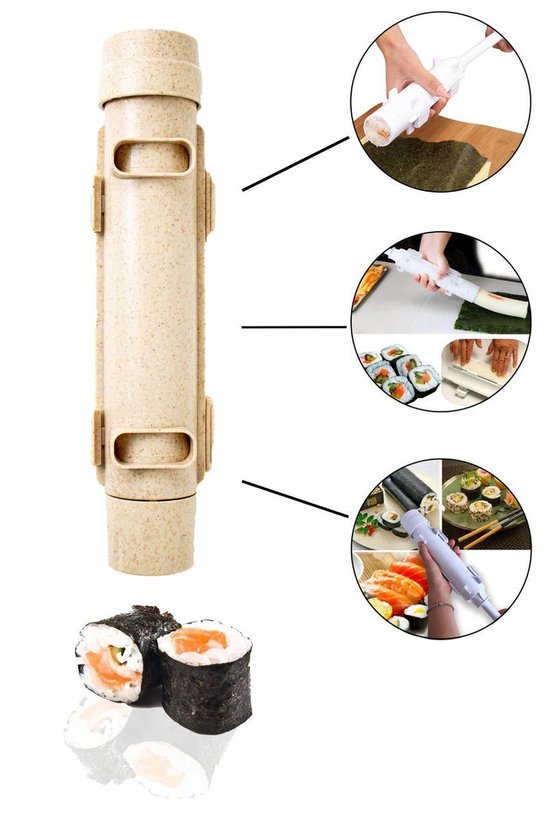 Transplanteren koken Aanhoudend LuxeryLife Volledige Sushi Maker Set Incl. Chopsticks- Rolmat - Rijstlepel-  Sushi... | bol.com