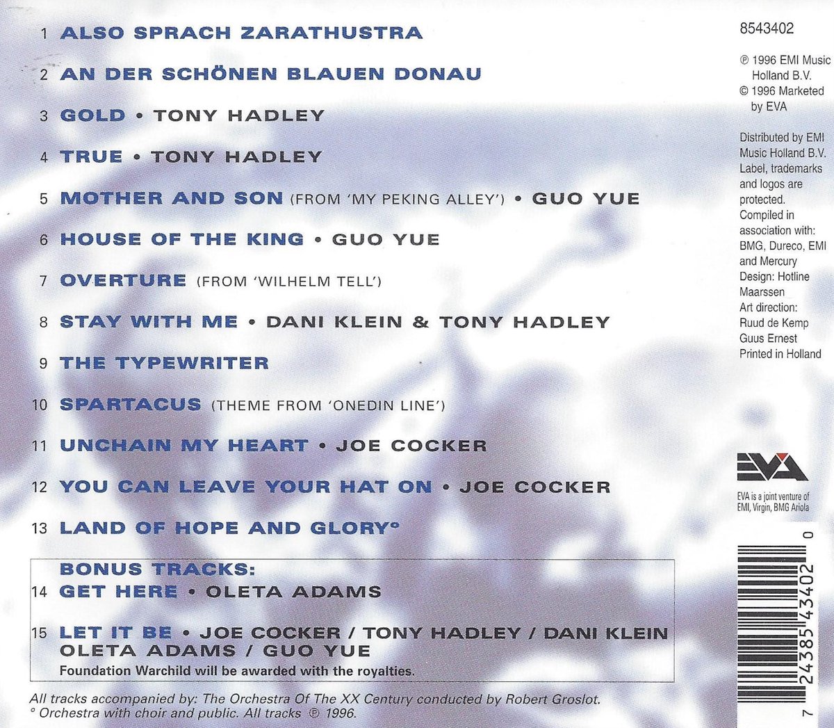 Heineken Night Of The Proms 1996, Various CD (album) Muziek Heineken Night Of The Proms 1996, Various CD (album) Muziek